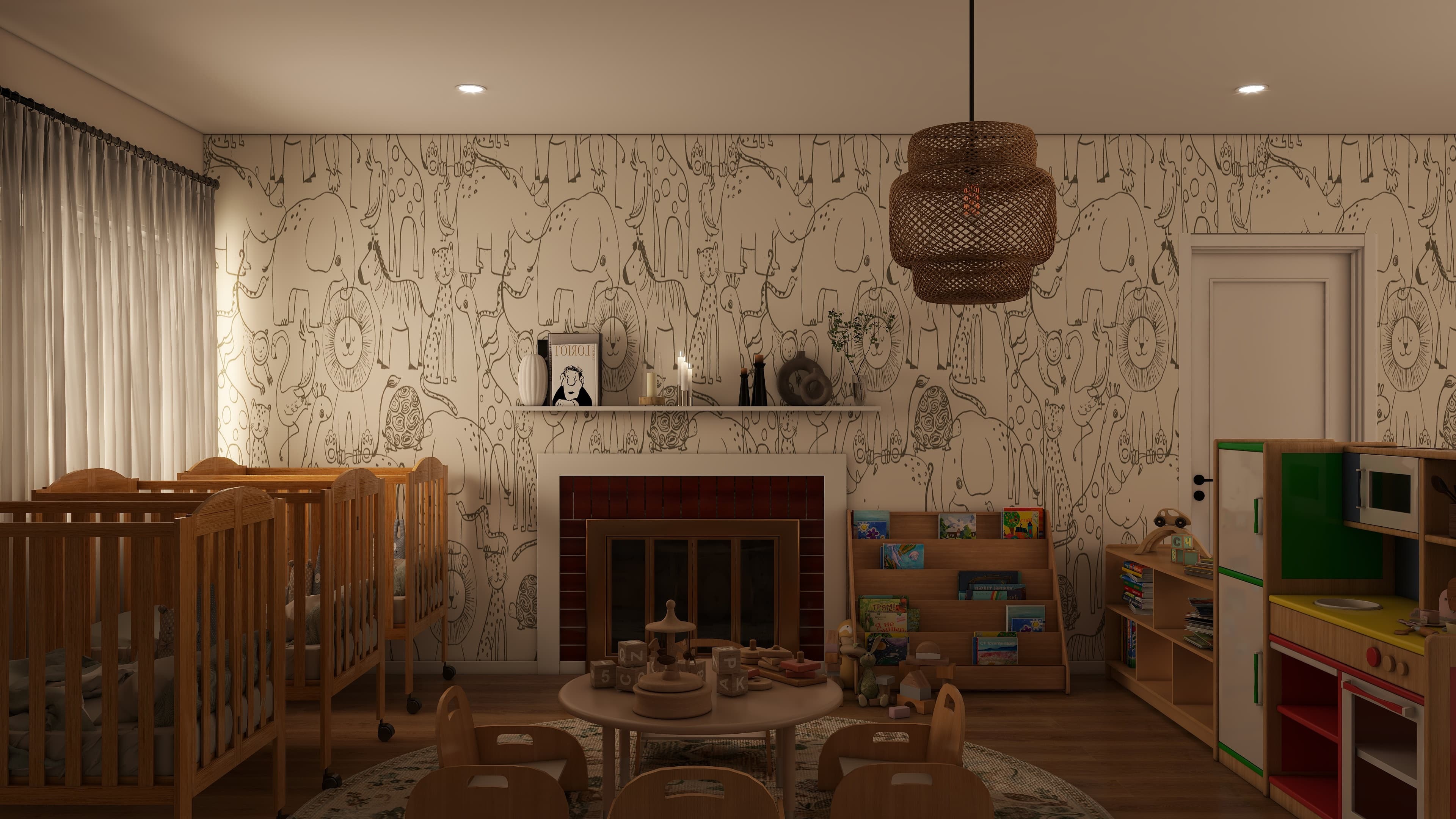 Multifunctional Nursery Classroom Design — Residential Interior Design project by Lumo Loft Studio