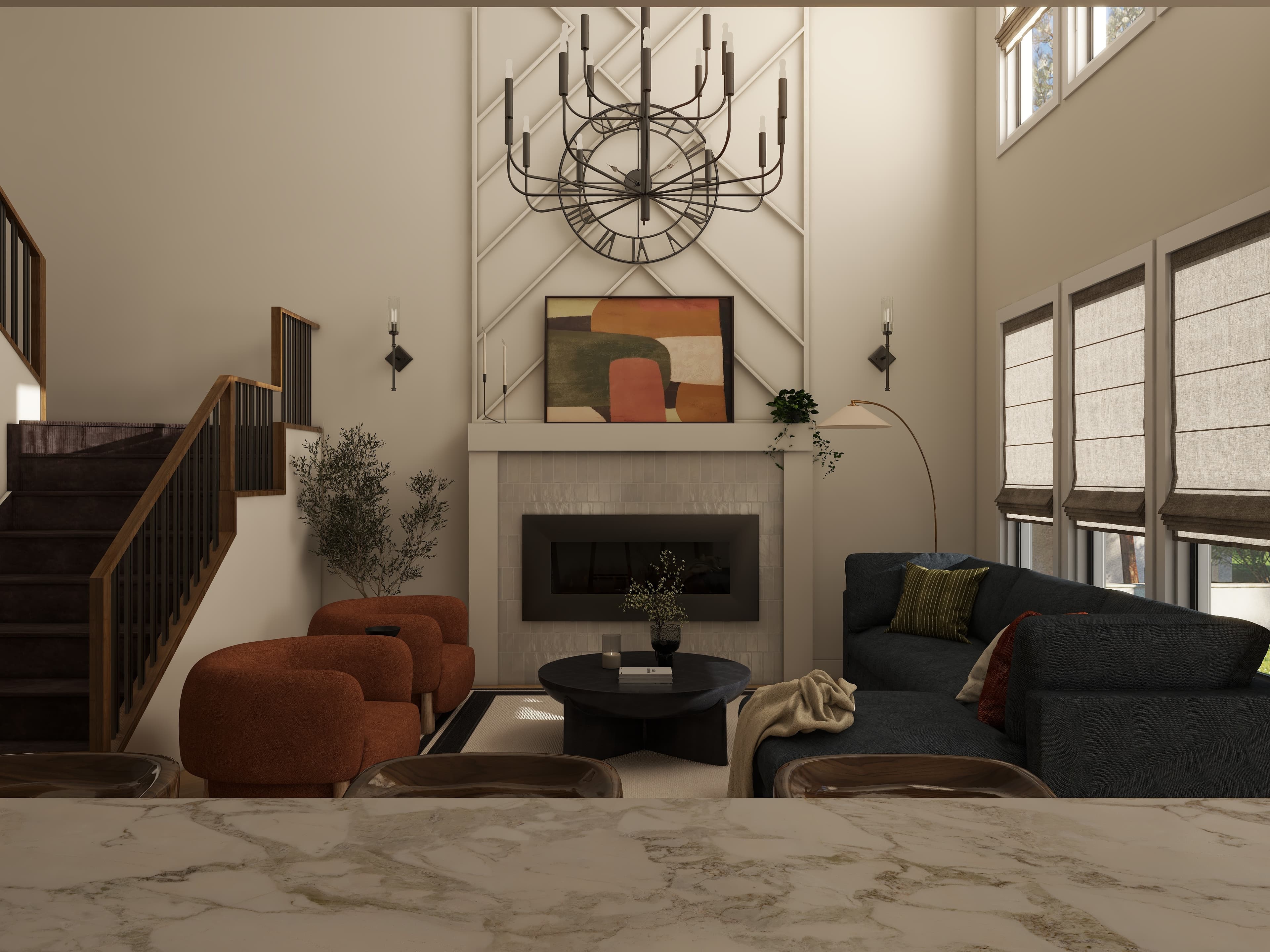 The Grand Heritage Open-Concept Living & Dining — Residential Interior Design project by Lumo Loft Studio