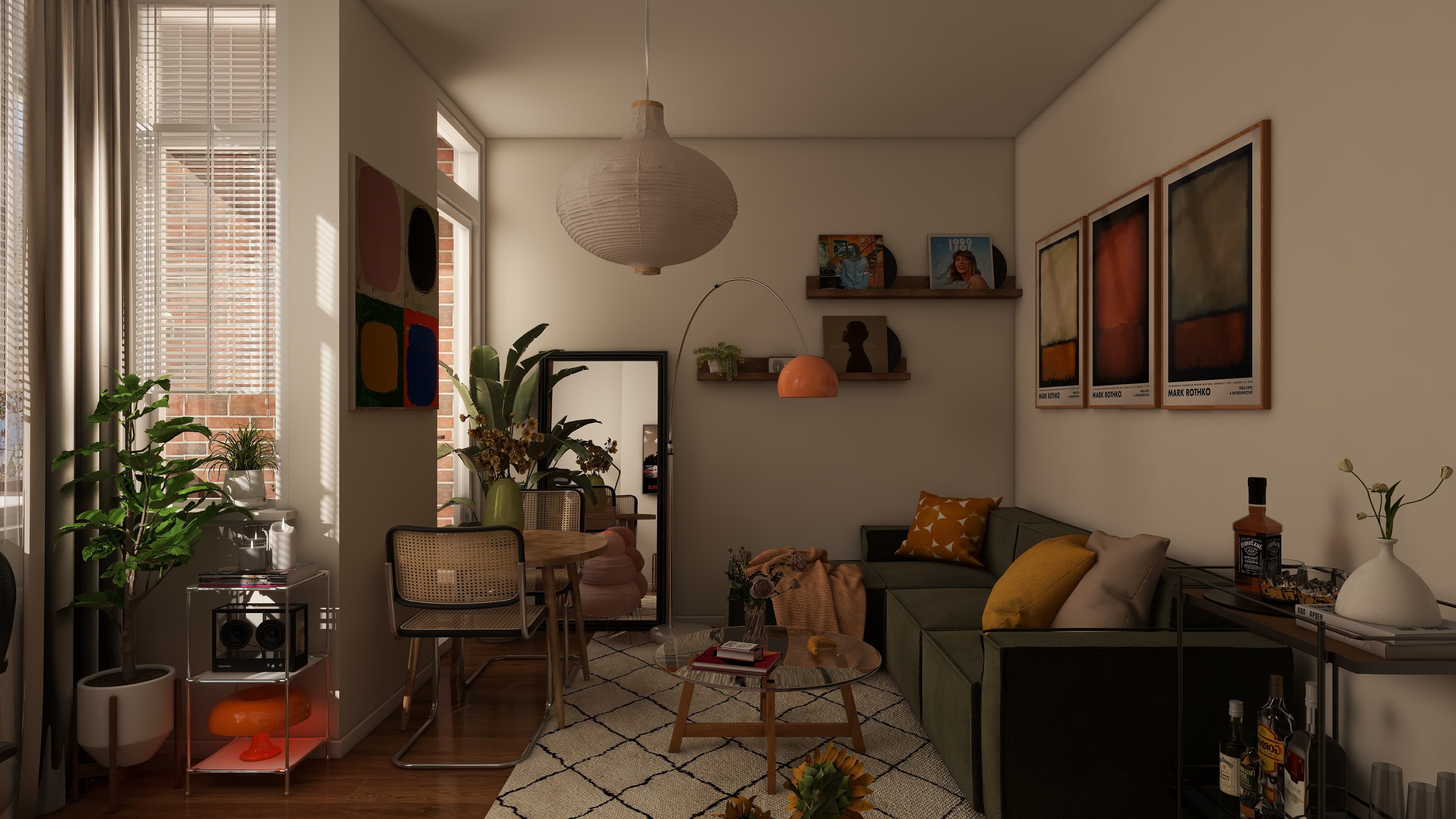 The Creative Studio: Small Space Living & Office — interior design project by Lumo Loft Studio